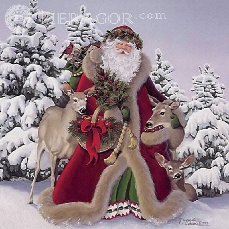 Santa Claus for icon Holidays Santa Claus New Year