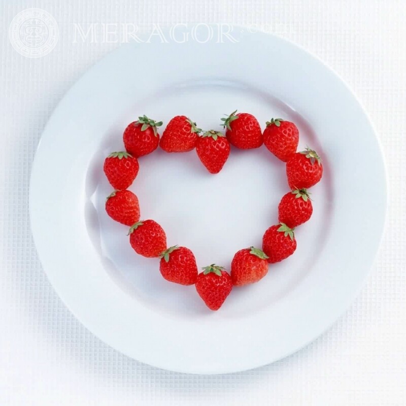 Strawberry heart Food