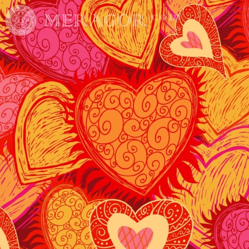 Аватарка на день Святого Валентина Свято Аніме, малюнок Любов