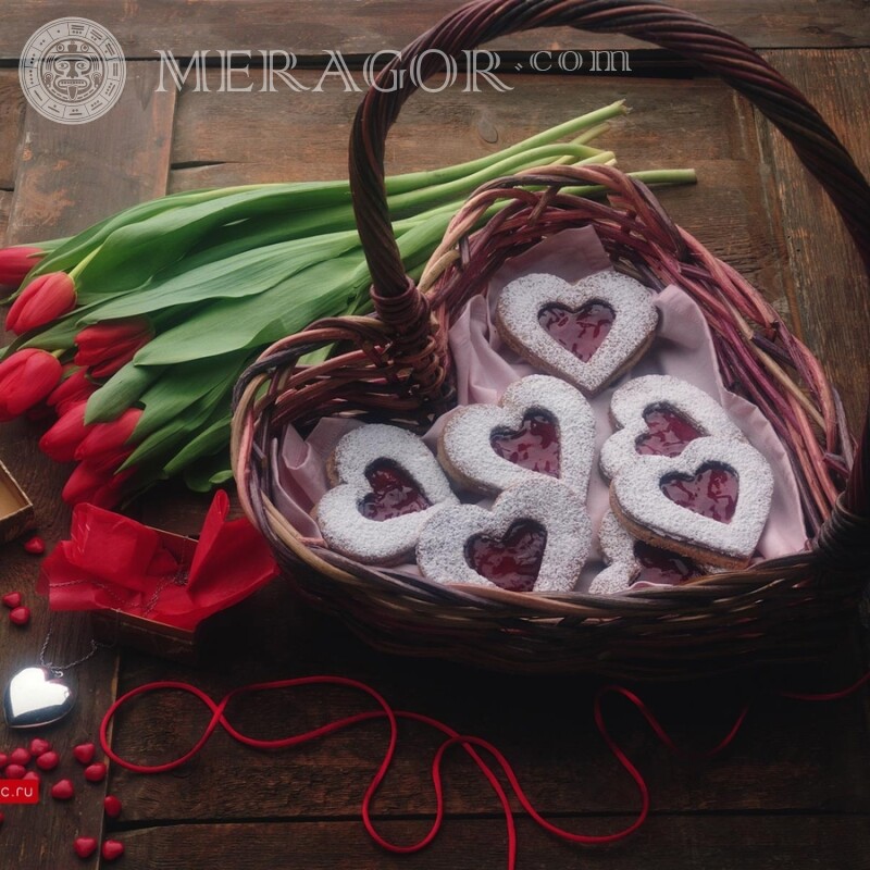 День Святого Валентина картинка с сердцем Праздники Любовь