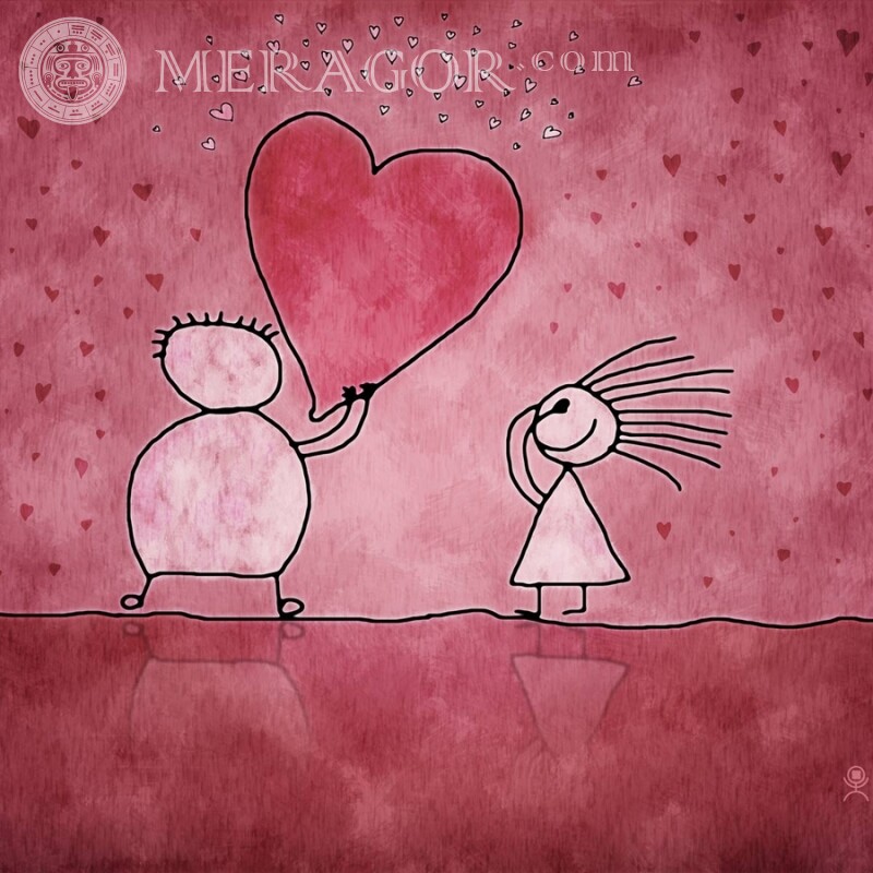 Аватарка День Святого Валентина Праздники Любовь