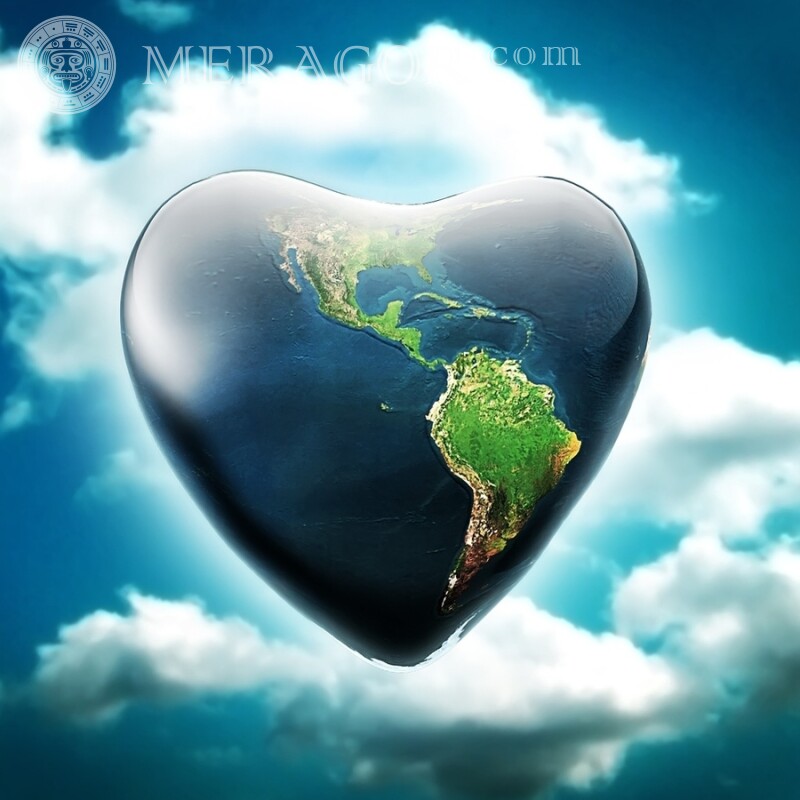 Foto com coração em seu avatar do YouTube Feriados O amor