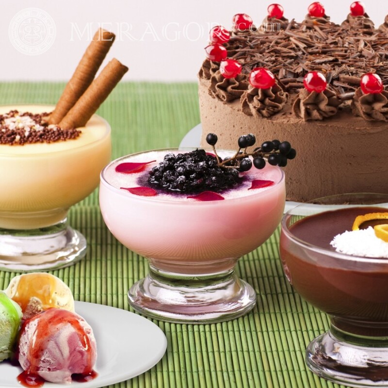 Télécharger la photo des desserts sur avatar Nourriture