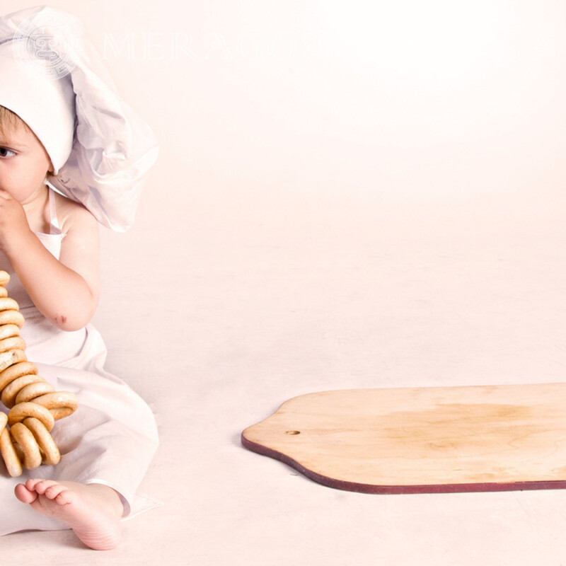 Descarga una foto de un pequeño chef para tu foto de perfil Infantiles Divertido
