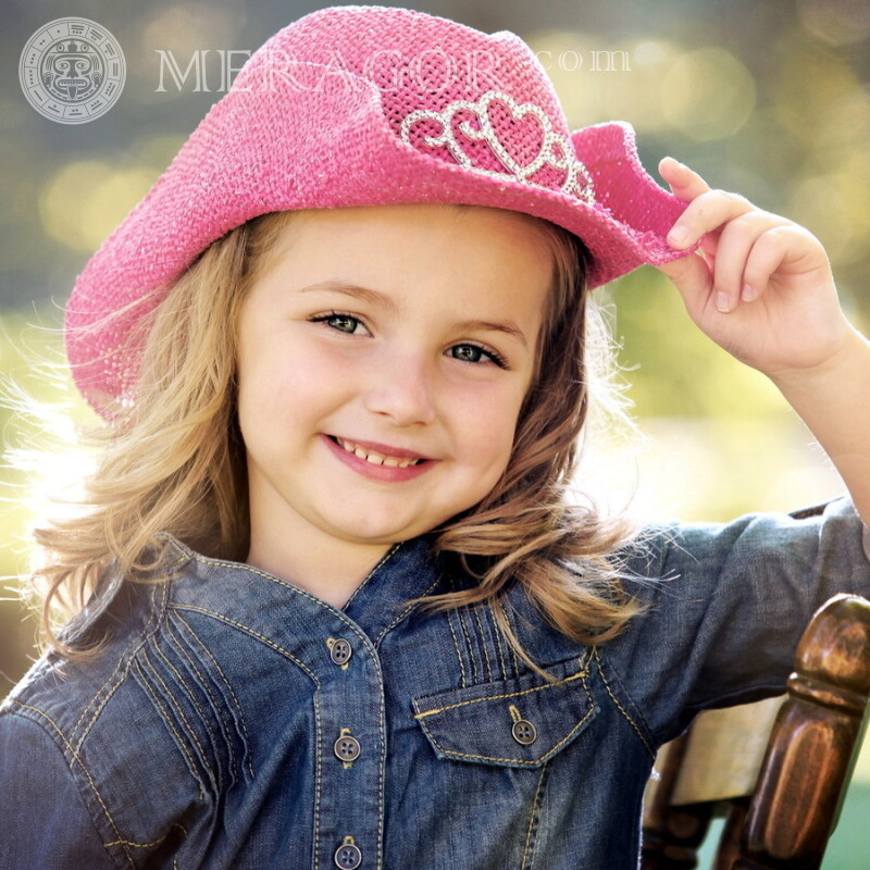 Beautiful avatar for a girl Small girls In a cap Babies
