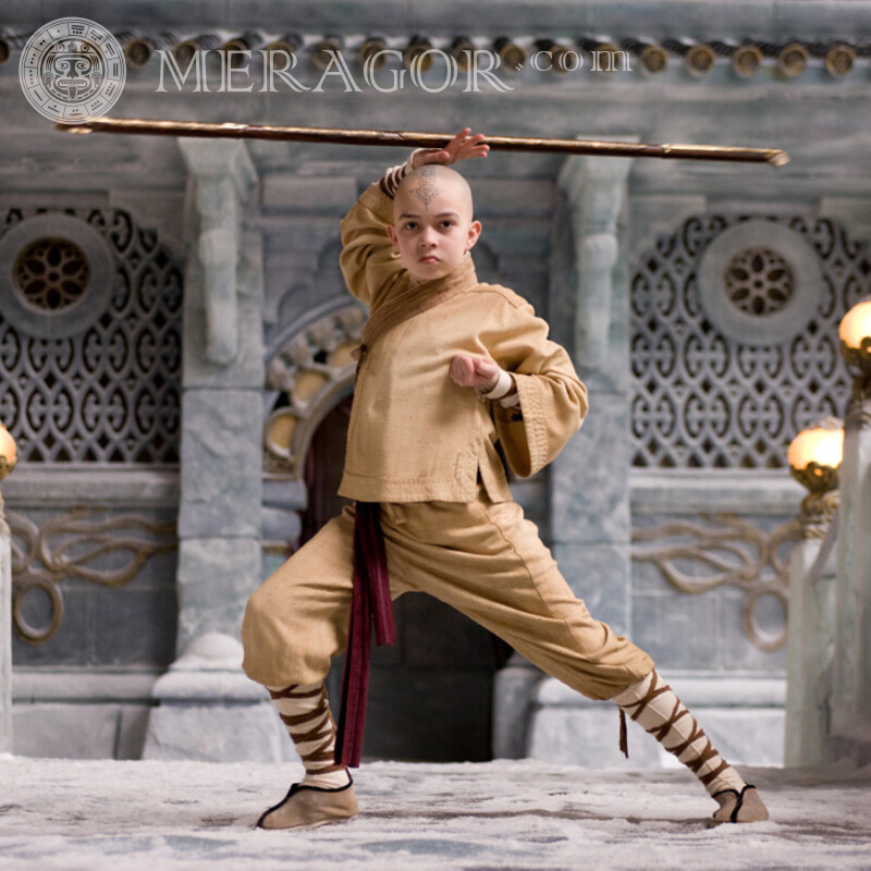 Garoto Shaolin no avatar Meninos jovens Altura toda