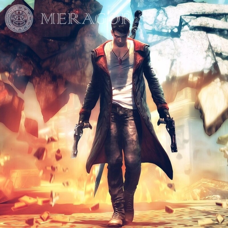 Download on the guy's profile picture Devil May Cry All games