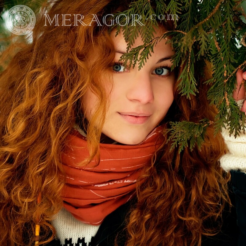 Avatar with a redhead girl for Instagram Girls For VK Beauties