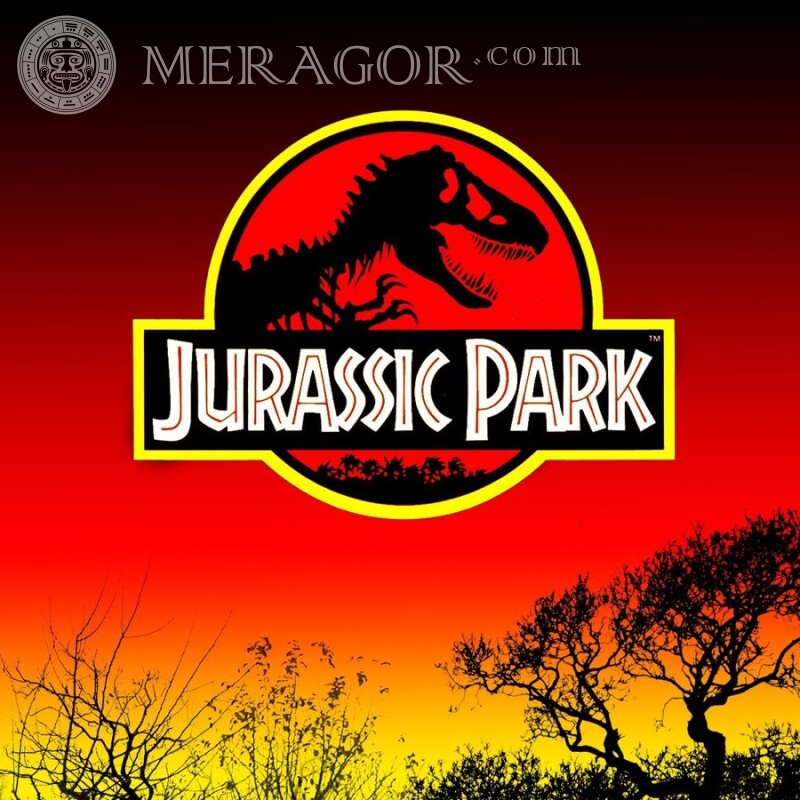 Logotipo de Jurassic Park para foto de perfil De las películas