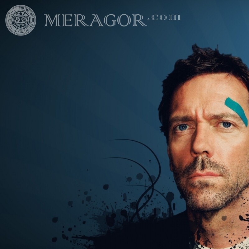 Hugh Laurie no download do avatar Celebridades Pessoa, retratos Rostos de homens Homens