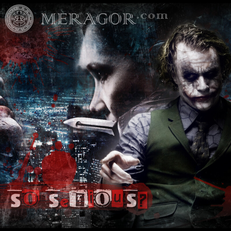 Interesting avatars about the Joker download From films Scary