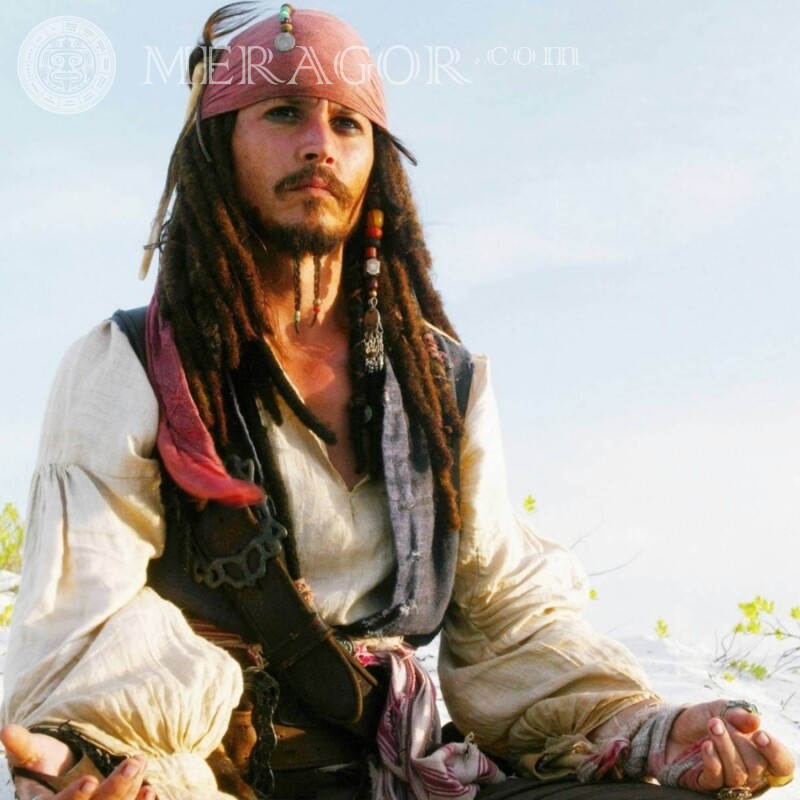 Pirate Jack Sparrow en la descarga de avatar De las películas