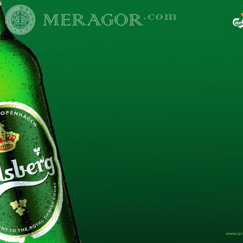 Photo de la bière Carlsberg pour la photo de profil Logos