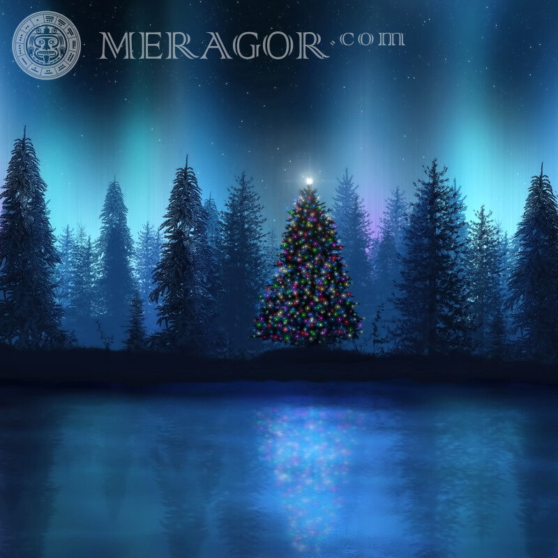 Descarga de la imagen del árbol de Navidad Fiesta Para el año nuevo