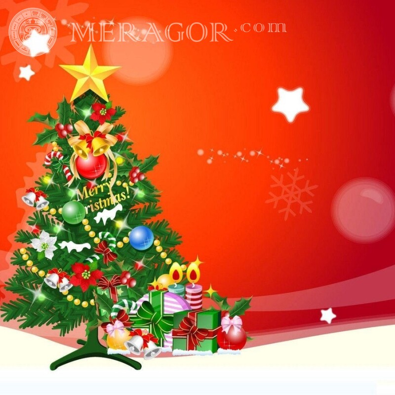 Різдвяна картинка на аватарку зберегти Свято На новий рік