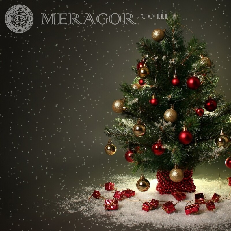 Neujahrsbaum auf deinem Instagram-Avatar Feierzeit Weihnachten Avatare
