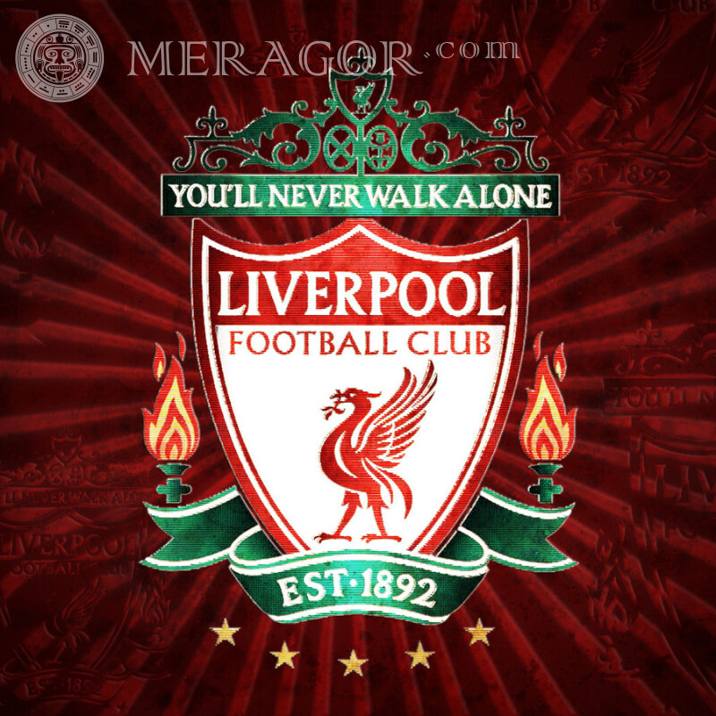 Liverpool club logo on avatar download Club emblems Sport Logos