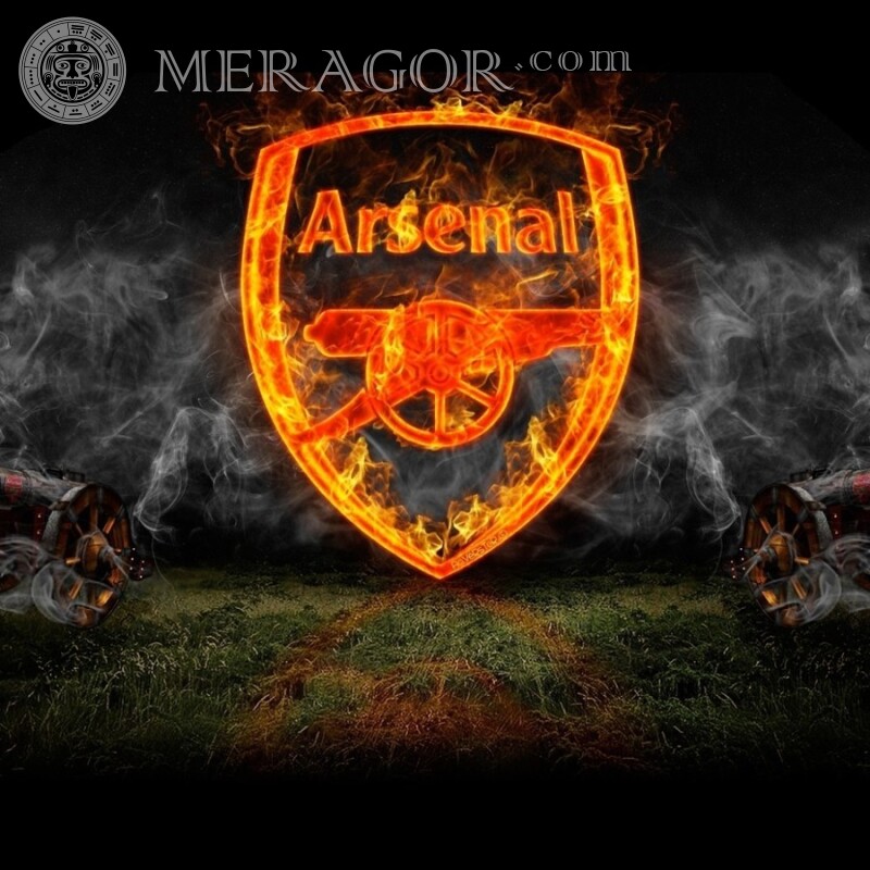 Arsenal Club Logo auf Avatar herunterladen Club-Embleme Sport Logos