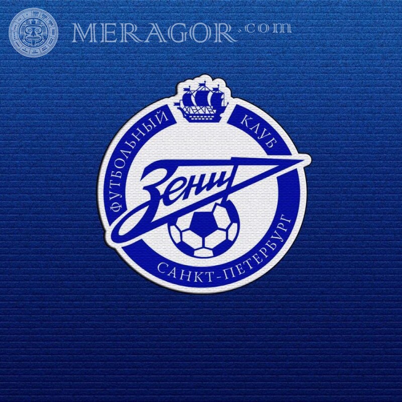 Логотип клуба Зенит на аву скачать Эмблемы клубов Спорт Логотипы