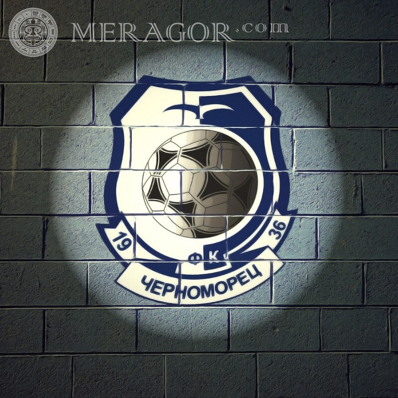 Chernomorets Club Logo auf dem Avatar Club-Embleme Sport Logos