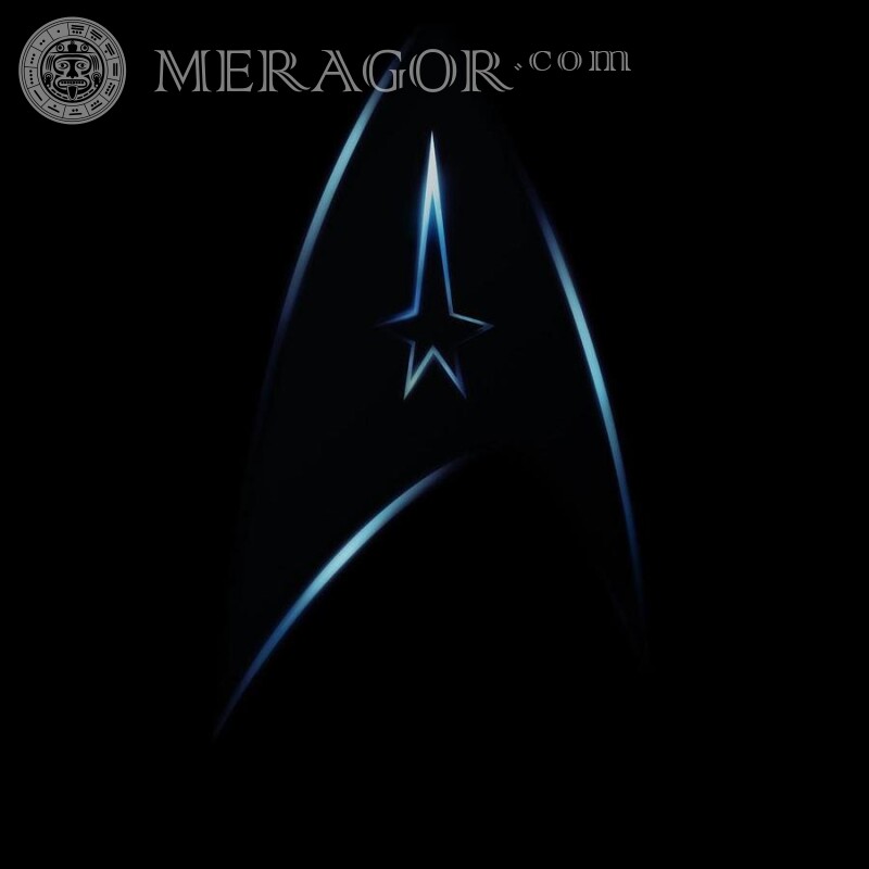 Логотип Star Trek скачать на аву Из фильмов Логотипы