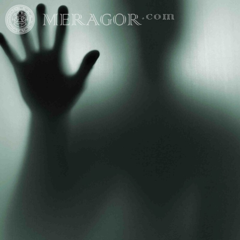 Silhouette d'une main sur un avatar Silhouette Sans visage