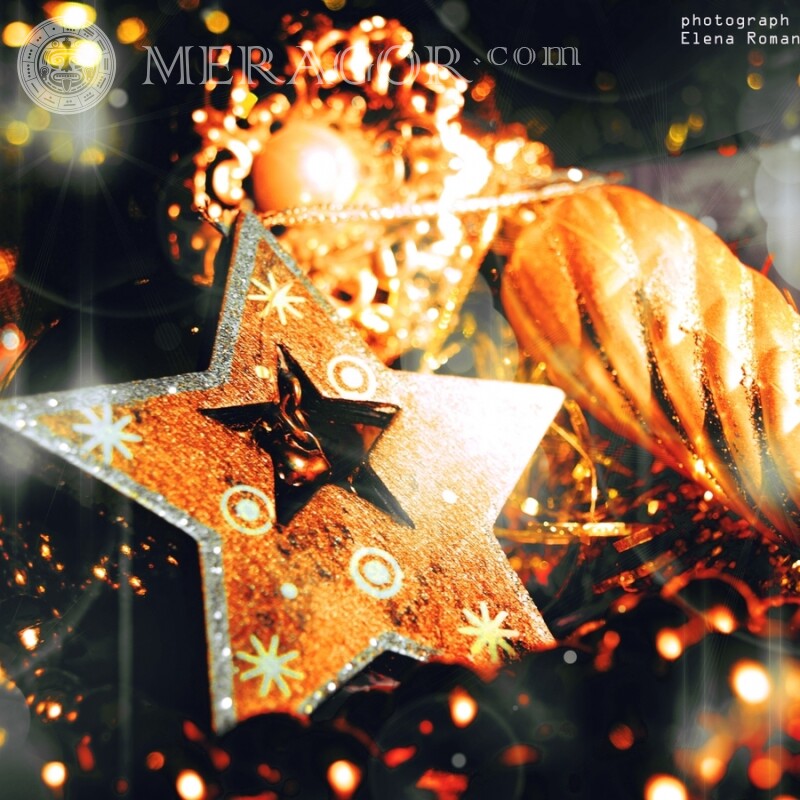 Neujahrsbild für Vkontakte Feierzeit Weihnachten Avatare