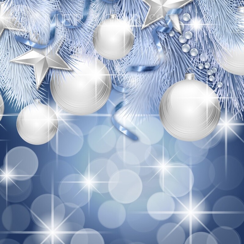 Neujahrshintergrund für VKontakte Feierzeit Weihnachten Avatare