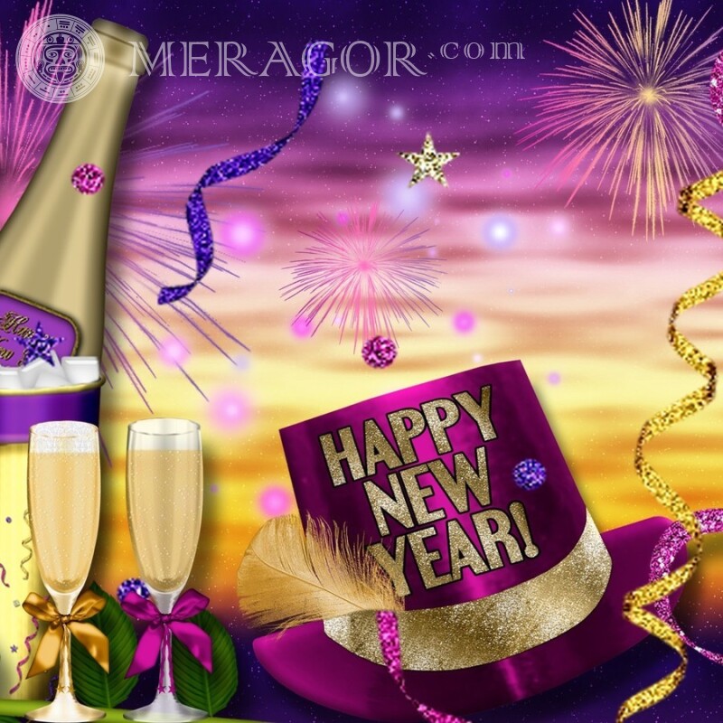 Feliz año nuevo avatar | 0 Fiesta Para el año nuevo