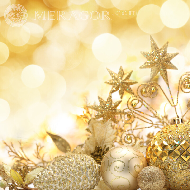 Contexte du nouvel an sur l'avatar pour TikTok Fêtes de Nouvel an