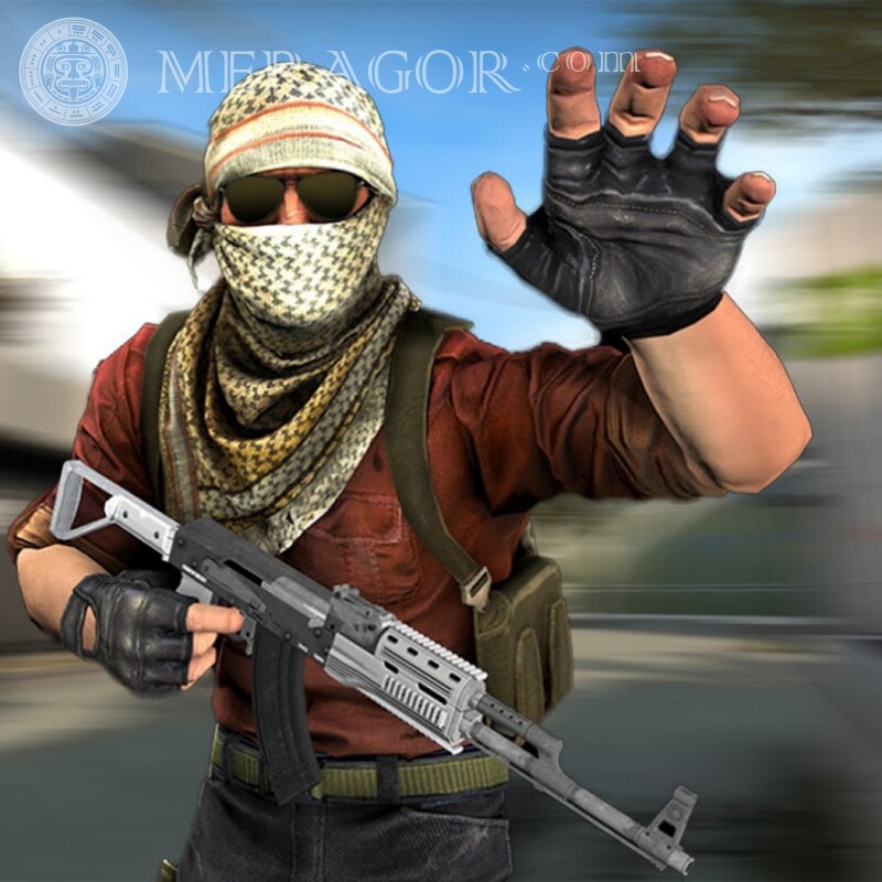 Laden Sie coole Avatare von Standoff-Terroristen herunter Standoff Alle Spiele Counter-Strike