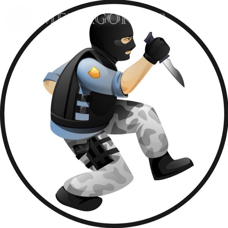 Avatares legais dos terroristas do Standoff Standoff Todos os jogos Counter-Strike