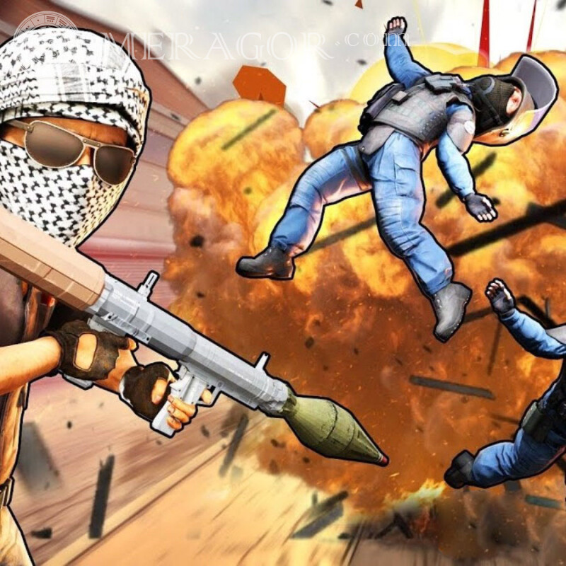Laden Sie coole Avatare von Terroristen Standoff herunter Standoff Alle Spiele Counter-Strike
