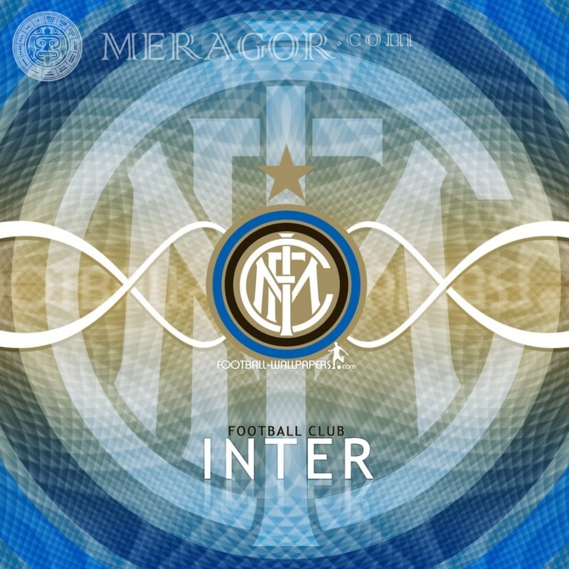 L'emblème du club Inter sur l'avatar Emblèmes du club Sport Logos