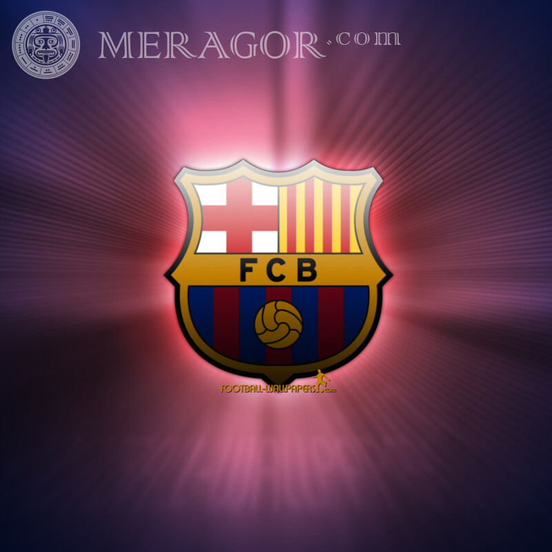 FC Barcelona Logo für Profilbild Club-Embleme Sport Logos