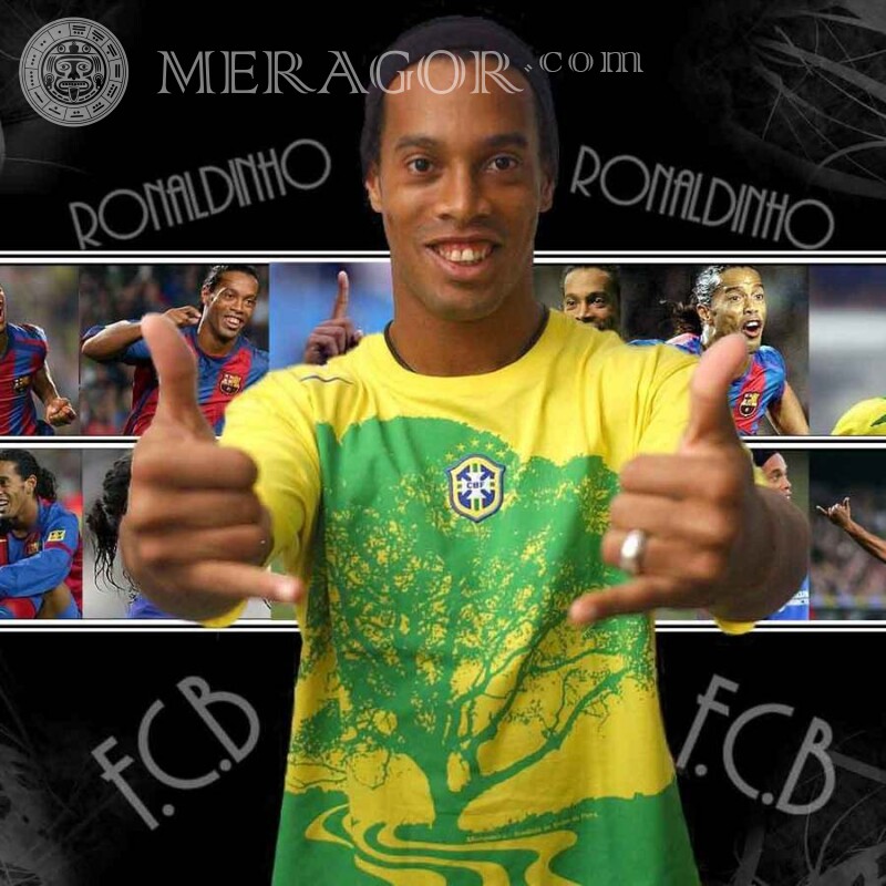 Ronaldinho's profile picture Football Blacks For VK Faces, portraits