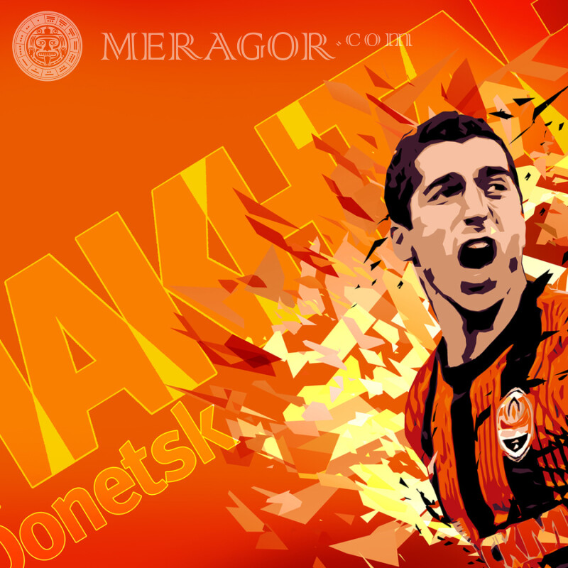 Donetsk Shakhtar player avatar picture Football Anime, figure For VK Guys