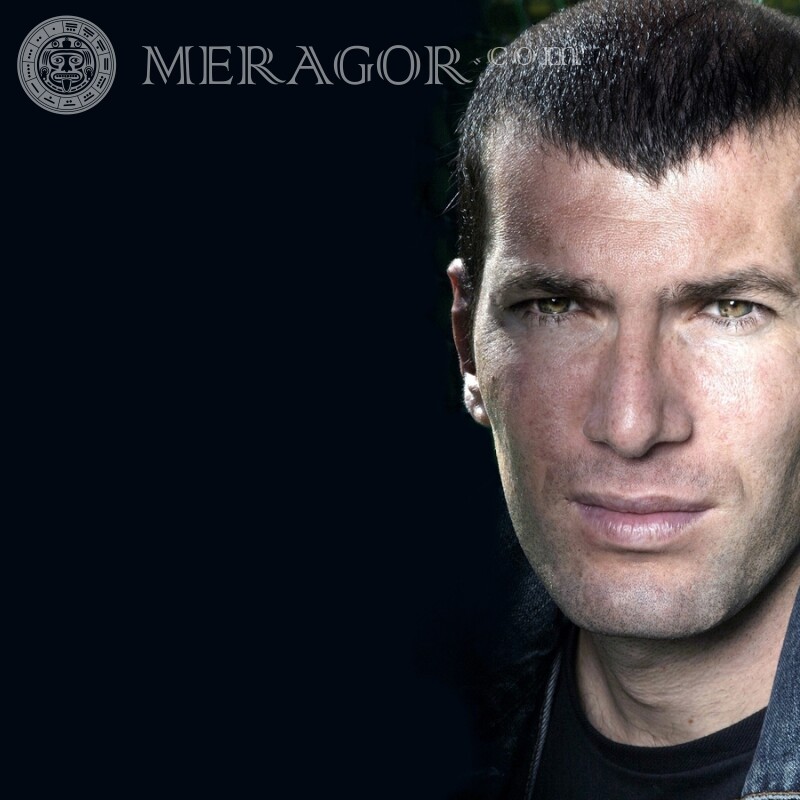 Photo de Zinedine Zidane pour télécharger la photo de profil Football Pour VK Visages, portraits Visages de jeunes hommes