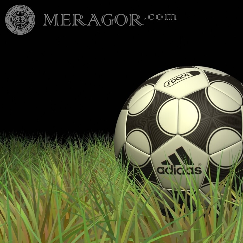 Fußball mit dem Logo auf dem Avatar herunterladen Fußball Logos