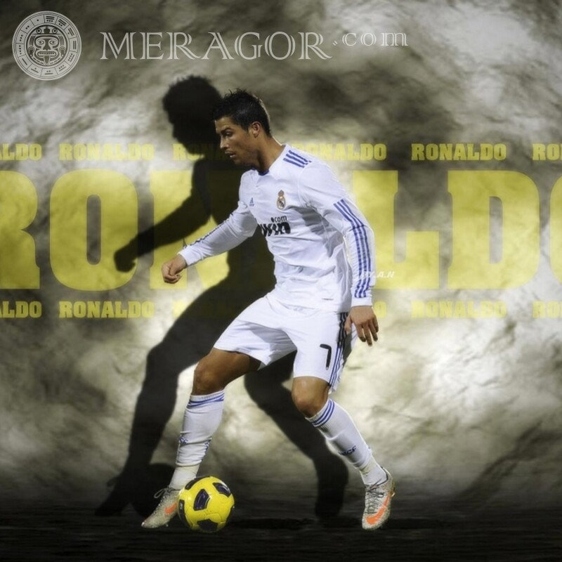 Photo du joueur de football Ronaldo sur la photo de profil Célébrités Gars Sportifs