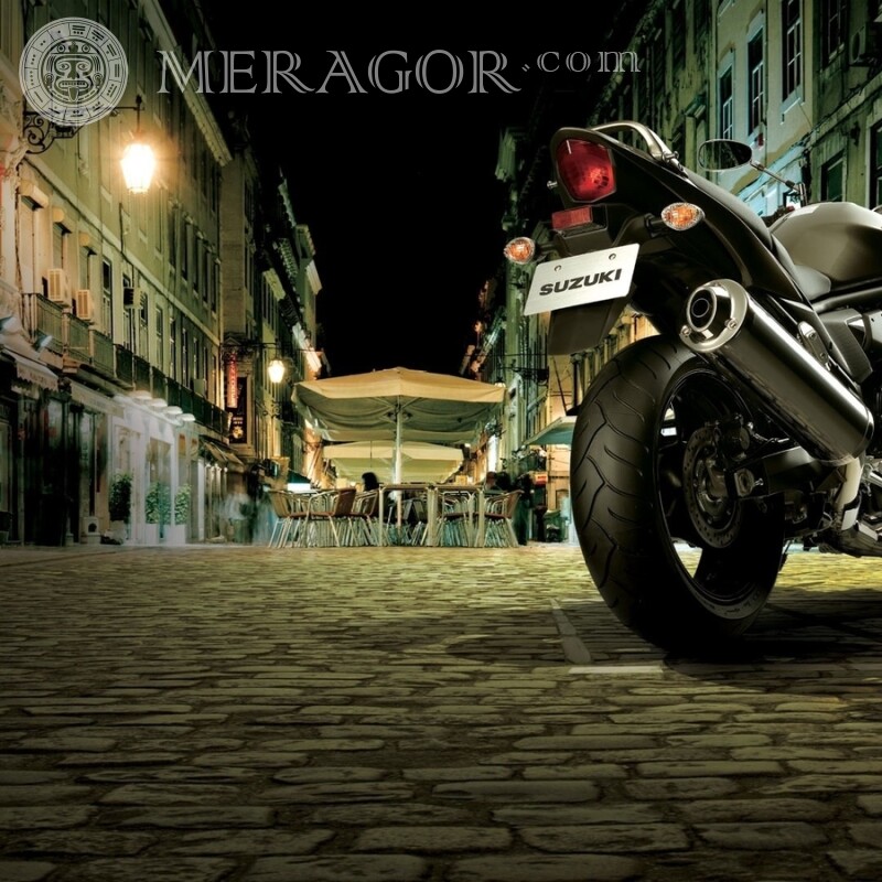 Télécharger la photo Avatar moto Suzuki gratuit pour un mec Velo, Motorsport Transport