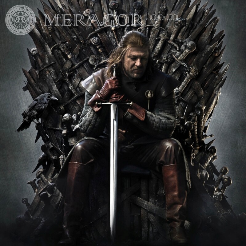 Game Of Thrones Ned Stark Thron Avatar herunterladen Aus den Filmen