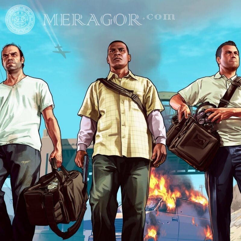 GTA 5 heróis em um avatar Todos os jogos