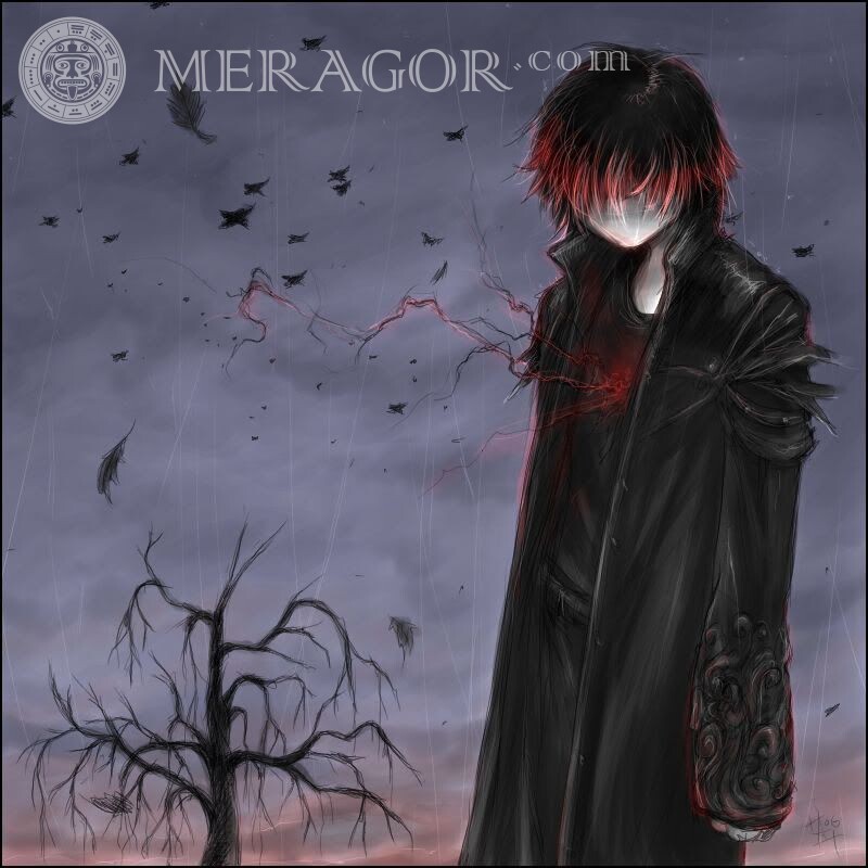 MERAGOR  Anime icon sad guy