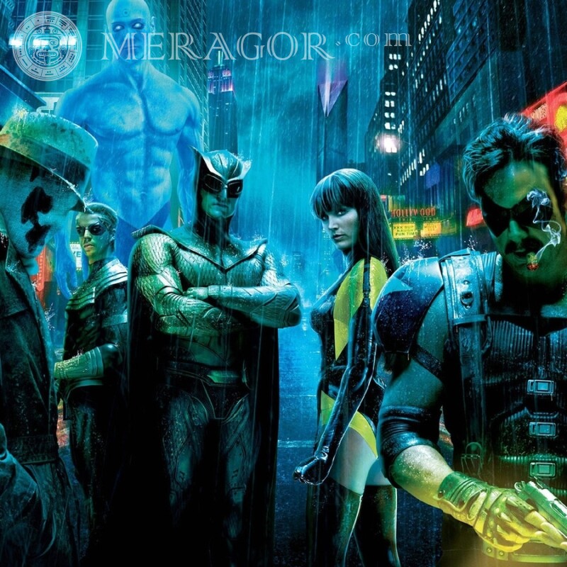 Imagen de Watchmen de la película en el avatar. De las películas