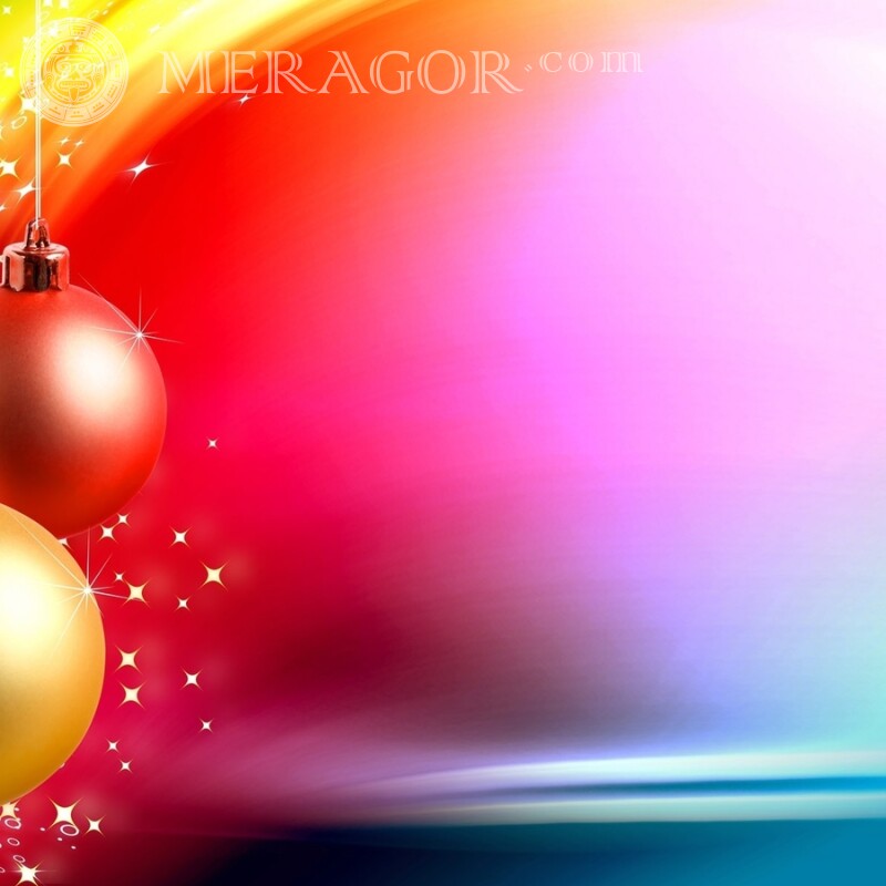 Background for New Year's Avatar in TikTok Holidays New Year