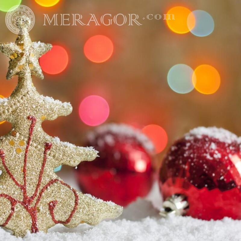 Christmas toys on the profile picture download Holidays New Year