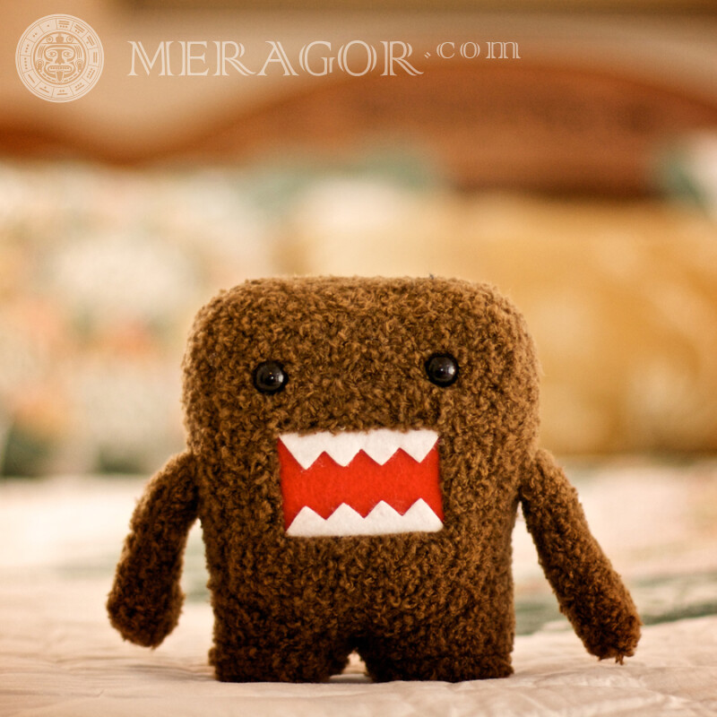 Домо-кун коричнева іграшка на аватарку Гумор