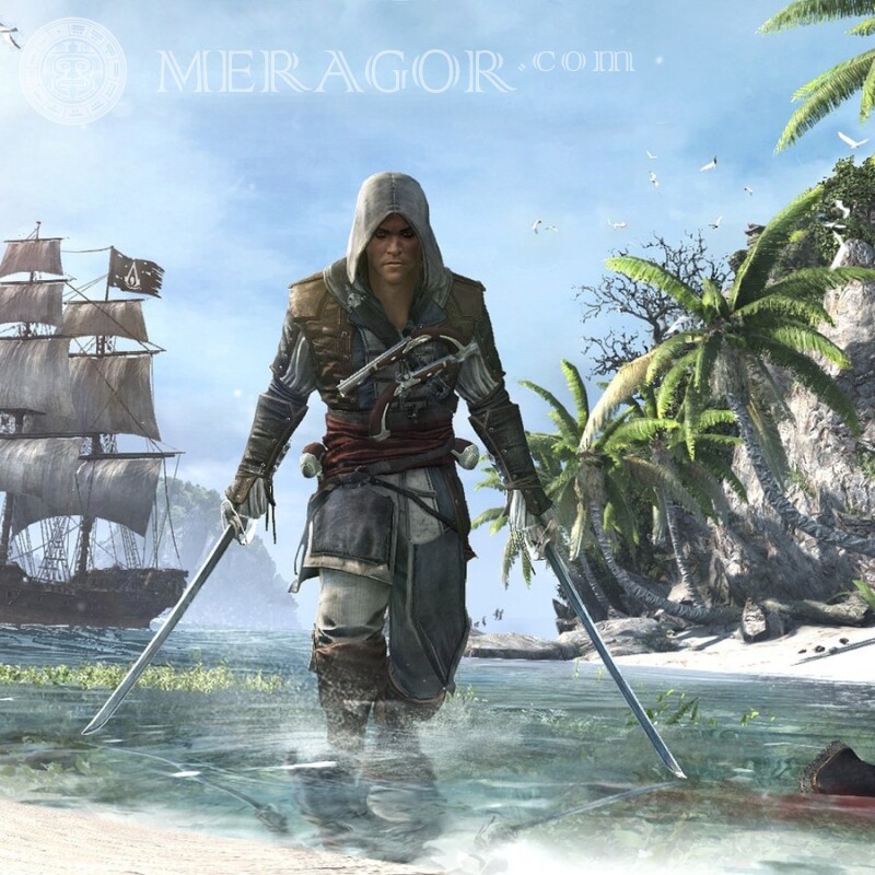 Download da imagem do assassino no avatar Assassin's Creed Todos os jogos