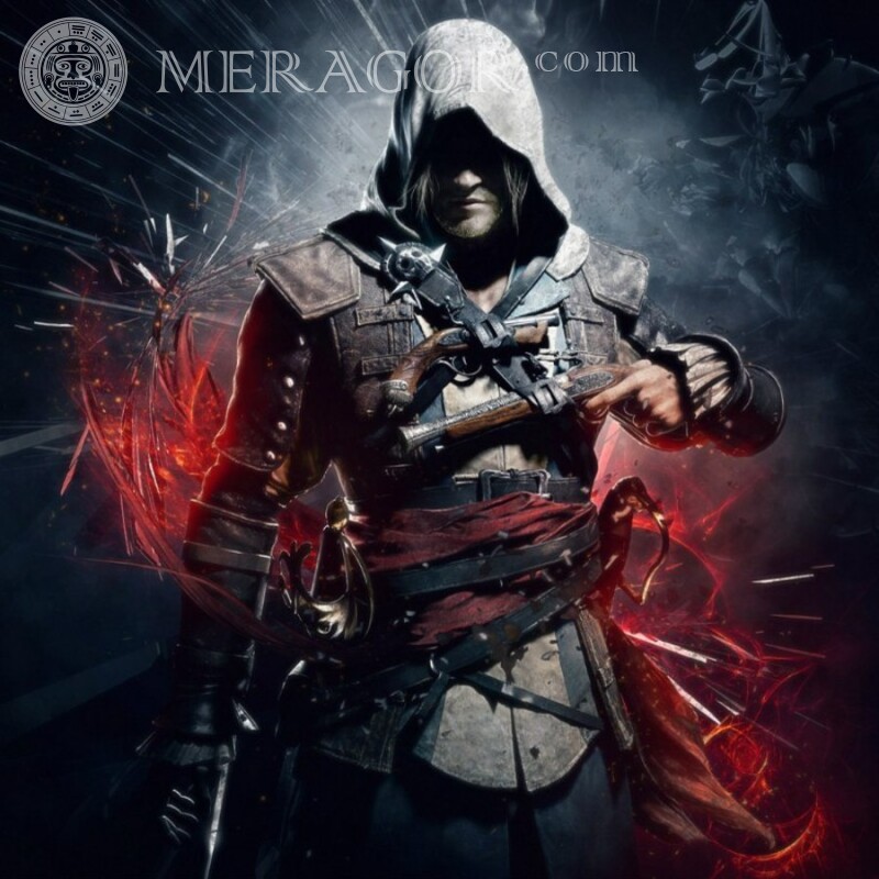Download grátis do avatar da foto do assassino Assassin's Creed Todos os jogos
